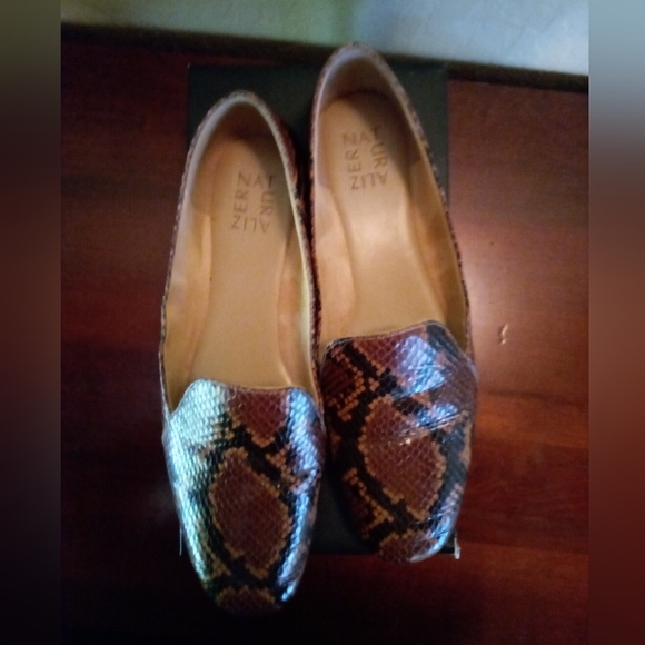 Naturalizer Emiline Loafers Snake Tan Brown Black Size 9.5 - Picture 8 of 10